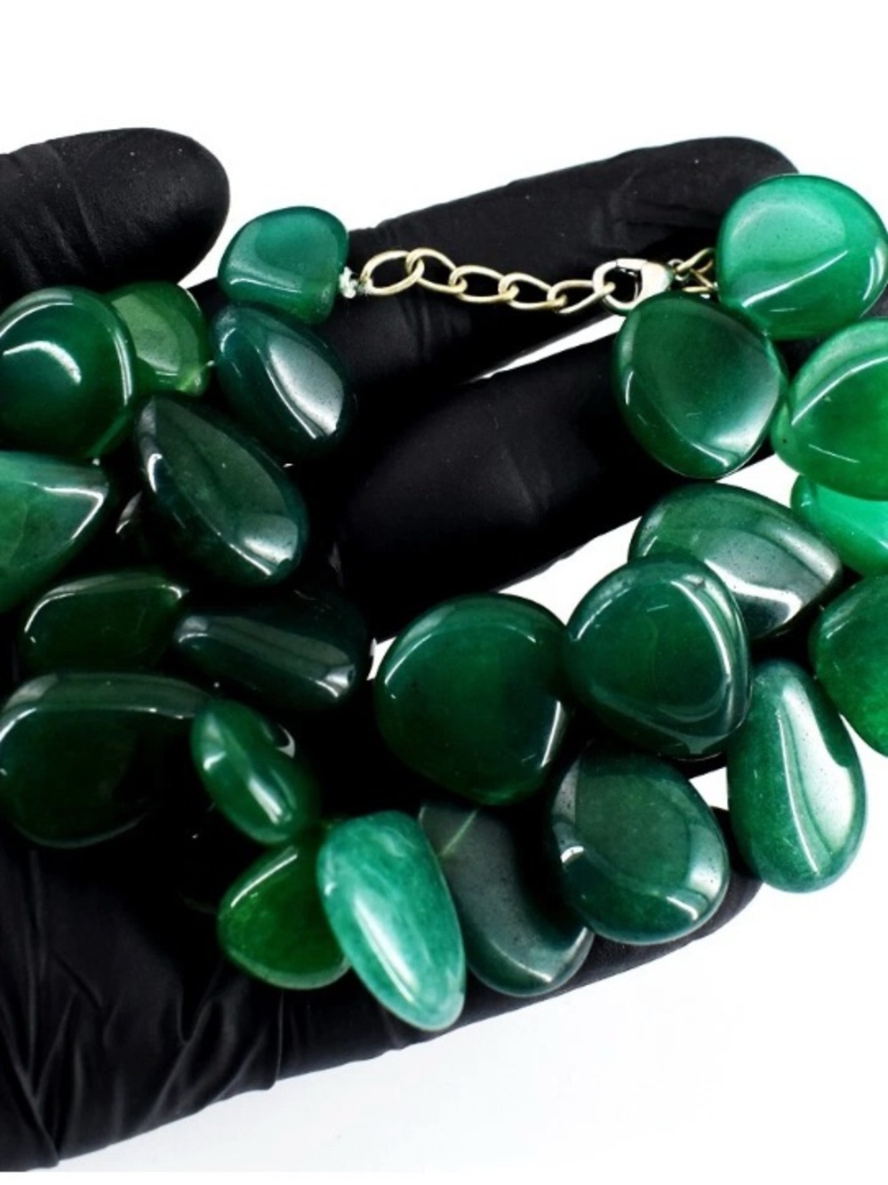 Gorgeous Green onyx, and Jade bracelet